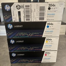 New OEM HP 204A Toner Cartridge Set of 4 CF510A CF511A CF512A CF513A Original picture