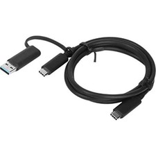 Lenovo 4X90U90618 USB-C USB-A Cable 1m 3.3ft High Speed 10Gbps Black picture