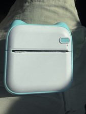 Mini Cat Thermal Printer Bluetooth Pocket Photo Label Printer Blue USB-C picture