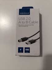 Insignia NS-PU065AB 6ft USB A/B Cable - Black picture