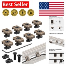 Tactical Wire Management Solutions: 8-Pack M-LOK Cable Guides - Earth Tan picture