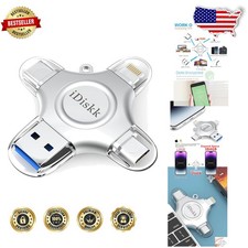 256GB iPhone Memory Stick MFi Certified Auto Photo Backup USB 3.0 picture