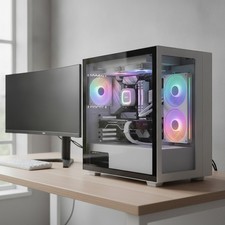 High-Performance 240mm RGB Fan with Integrated 2x 120mm Fans - Silent White picture