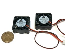2 Pieces 24v fan gdstime blower 25x25x10mm mini micro gpu dc 2 wire usa picture