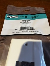 Lot of 3 PANDUIT CFP2IW MINI COM FACEPLATE CLASSIC SERIES SINGLE GANG 2 MODULE  picture