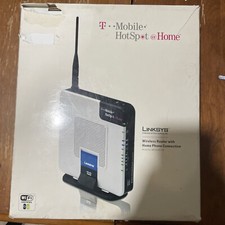 T-MOBILE HOTSPOT@HOME LINKSYS WIRELESS ROUTER PHONE WRTU54G-TM URU2-2 picture