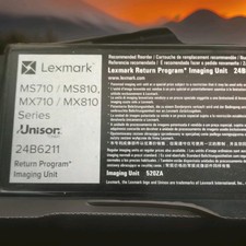 Lexmark 24B6211 Black Return Program Imaging Unit New Sealed with Open Box picture