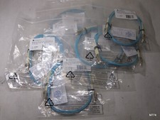 8 Qty Monoprice OM3 Fiber Optic Cable -LC/LC, 50/125Type, 10GB, Aqua,1m P/N:6385 picture