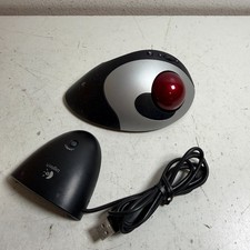 Logitech TrackMan T-RB22 Black Wireless Optical Trackball With USB Receiver picture