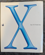 Vintage Apple Mac OS X Public Beta Complete Box Set CIB 2000 Kodiak pristine CD picture