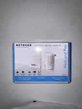Netgear XAVB2001-100NAS Powerline AV 200 Ultra Adapter Kit Never Used Open Box picture