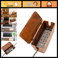 Extra Large Cable Management Box - Power Strip & Cord Organizer, Desk Storage So picture