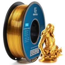 1KG 1.75mm Silk Gold PLA GEEETECH 3D Printing Filament Gold Glossy Shiny PLA picture