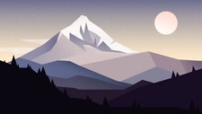 Landscape mountains nature minimalism Custom Gaming Mat Desk picture