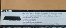 D-LINK DGS-1210-28P PoE+ 24 Gigabit Port Switch 4× SFP+ Rack Mount picture