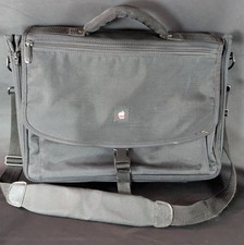 Vintage Apple PORT Laptop Messenger Bag Safe Port AP10200 Black Rainbow Logo picture