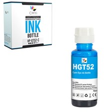 CMYi Compatible GT52 Cyan Ink Bottle fits HP DeskJet GT 5811 5820 5821 5822 picture