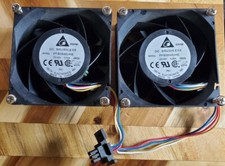 Delta Electronics PFB0848UHE 8cm,80mm  48v 0.65A 4-wire Cooling Fans (qty:2) picture