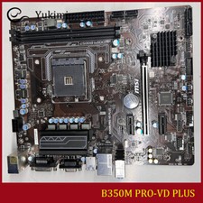 FOR MSI B350M PRO-VD PLUS AMD DDR4 32GB VGA DVI Motherboard Test OK picture