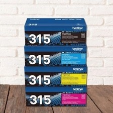 Brother TN-315 Toner Cartridge Set Black Cyan Magenta Yellow, NEW Sealed Box picture
