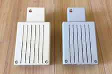 Two Vintage Apple Personal Modems 300/1200, Beige and Platinum White picture