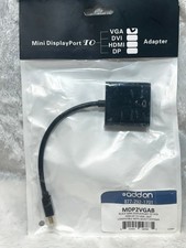 ADDON MDP2VGAB Black Mini DisplayPort to VGA M/F Active Converter Adapter picture
