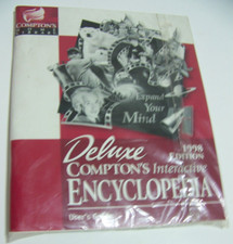 Compton's Interactive Encyclopedia 1998 DELUXE Edition, USERS GUIDE+2 CD'S, (L) picture