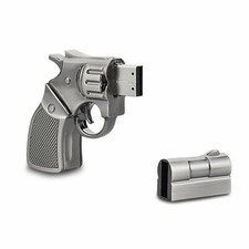 16G 32G 64G Metal Revolver Gun Model USB 2.0 Flash Drive Memory Stick Pen Drive picture