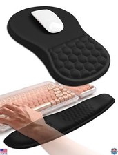 Hokafenle 2-in-1 Wave Keyboard Wrist Rest & Ergonomic Mouse Pad with Memory Foam picture