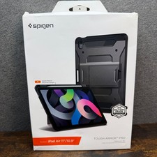 Spigen Tough Armor Pro iPad Air 11 10.9 Case Gunmetal Kickstand Heavy Duty Cover picture