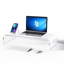 Premium Acrylic Monitor Stand Computer Riser Acrylic Laptop Stand 16