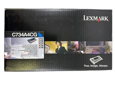 Lexmark Toner Cartridge C734A4CG Cyan for C734 C736 X734 X736 X738 picture
