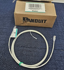 (QTY 10) Panduit UTP28SP7 Cat6 28 AWG Network Patch Cable/Cord, 7 Ft Off-White picture