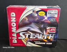 diamond radeon 9250 pci 256mb video card sealed new in box retro pc gpu win 98 picture