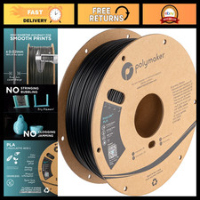 1.75mm Black PLA Filament 1KG Spool - High-Quality, Neatly Wound 3D Printing Mat picture