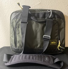 REI Laptop Messenger Bag black & greenRecreational Equipment Inc Cross Body picture