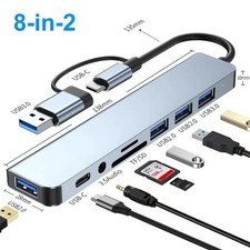 USB C Hub USB Splitter 8-in-1 USB Extender with 1 x USB 3.0, 3 x USB 2.0,1 xUSBC picture