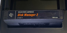 1982 Texas Instruments TI-99/4A Disk Manager 2 Cartridge Ti 99 No. PHM 3089 picture
