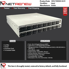 Arista DCS-7260QX-64-R 40GbE QSFP+ 64‑Port 2x SFP+ Network Ethernet Switch picture