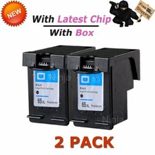 2 PK 65XL Black Ink Cartridges for HP 65 DeskJet 2652 2655 3720 3722 3730 3752 picture