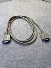 Vintage DB9 Female to VGA HD15 Male Cable 6 Ft Gray Serial Video Adapter Cord picture