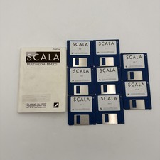 Scala Multimedia MM200 Commodore Amiga A3000P 8 Disks Manual Complete Set Tested picture