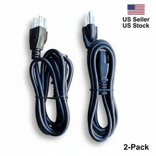 2-PACK 3 Prong AC Power Cord Standard Electrical Cable Universal 5FT US SELLER picture