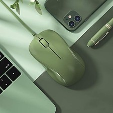 USB Silent Wired Computer Mouse with Easy Click for Office and Home, 1200DPI,... picture