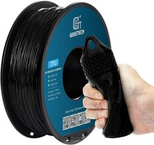 Geeetech TPU Filament 1.75mm 1kg Black TPU 3D Printer Filament 95A Flexible TPU picture