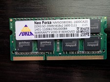 NEO FORZA DDR3 SO-DIMM 8GBx2 1600 1.35V CL 11 NMSO380D81-1600CA10 picture