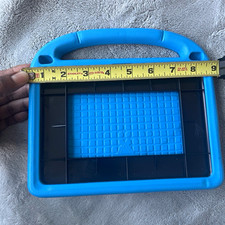 Blue/Black Silicone Stand Case w/ Handle & Integrated Stand for 7 in Tablet picture
