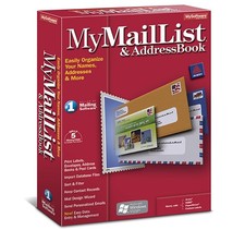 Avanquest MyMailList & Address Book Version 8 Windows, See Description picture