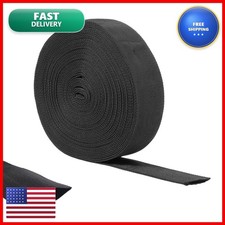 33 FT Nylon Hydraulic Hose Protector 1.5 in Black Cable Sleeve for TIG Cord picture