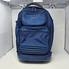 J World New York Parkway Laptop Rolling Backpack - Blue picture